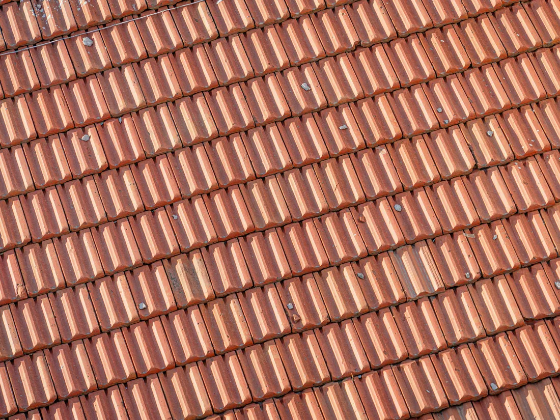 Détail d'une couverture de toiture